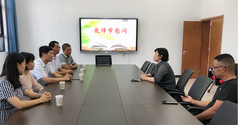 情系教育事業，慰問溫暖人心